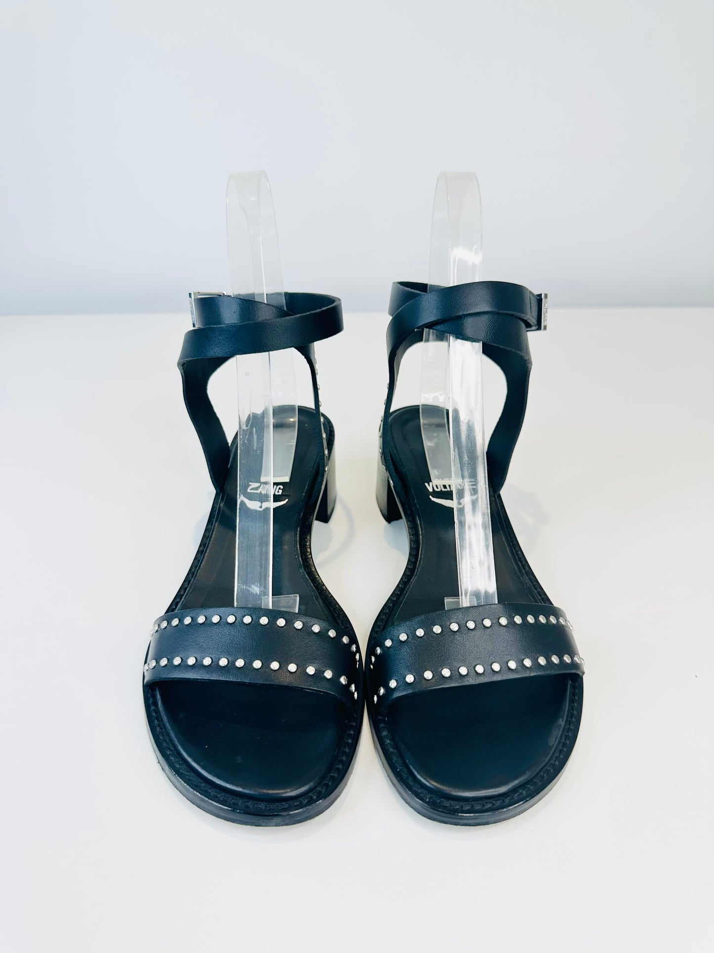 Studded Leather Sandals - Size 38