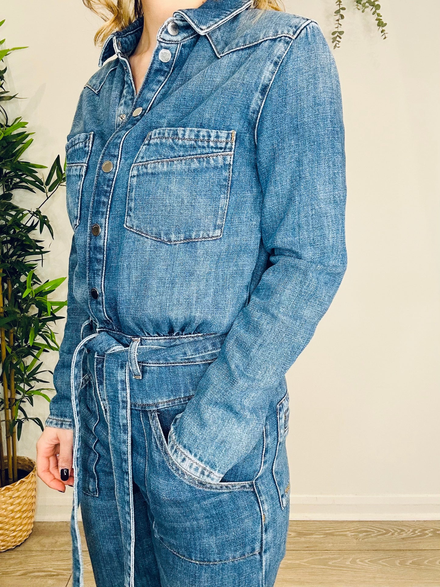 Denim Jumpsuit - Size 34