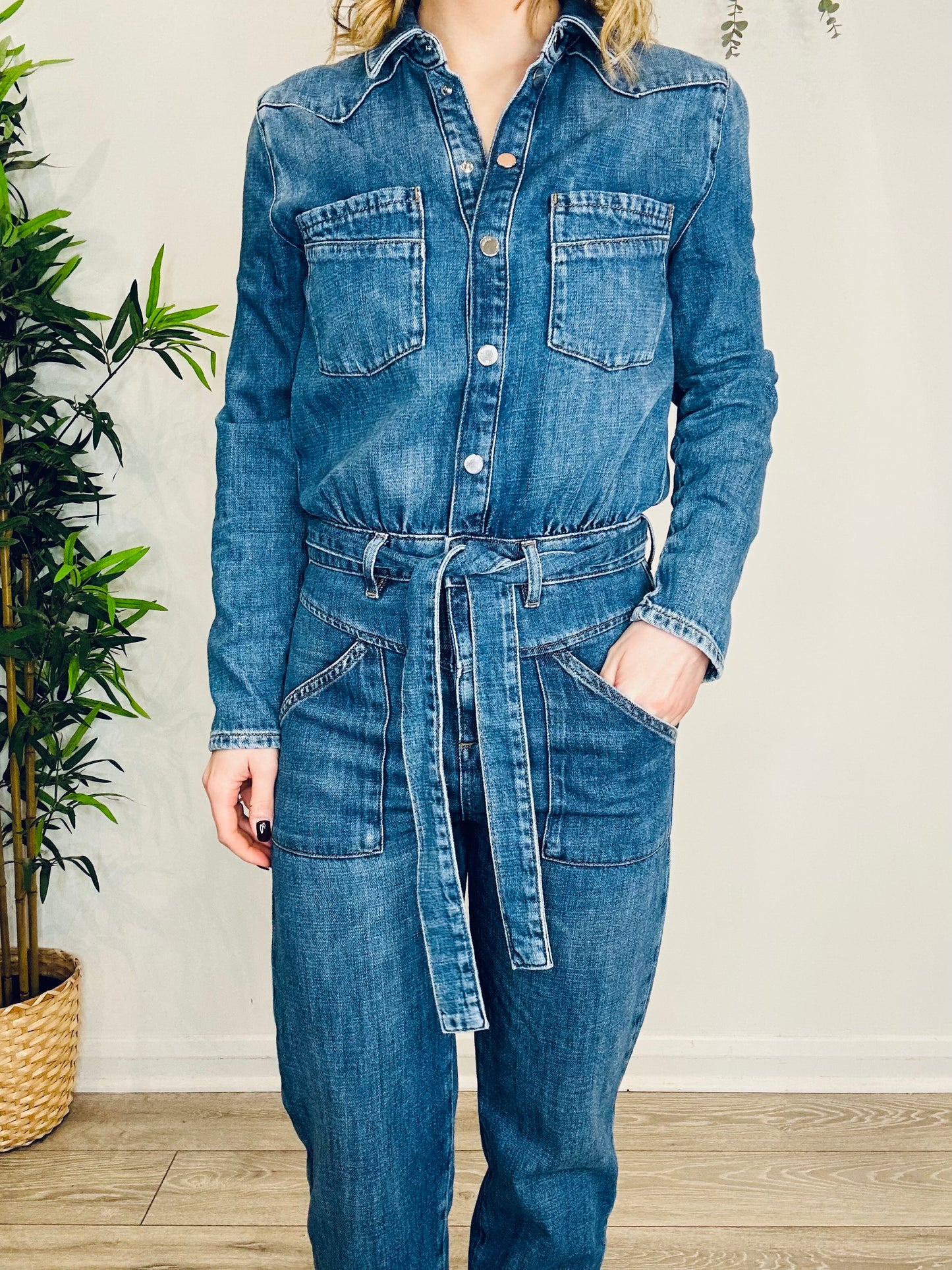Denim Jumpsuit - Size 34