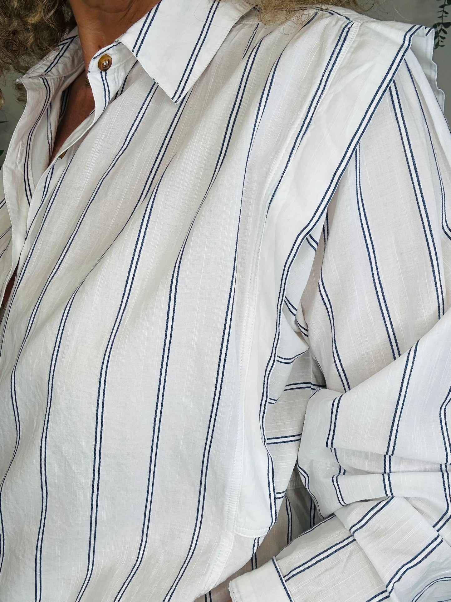 Striped Cotton Shirt - Size S
