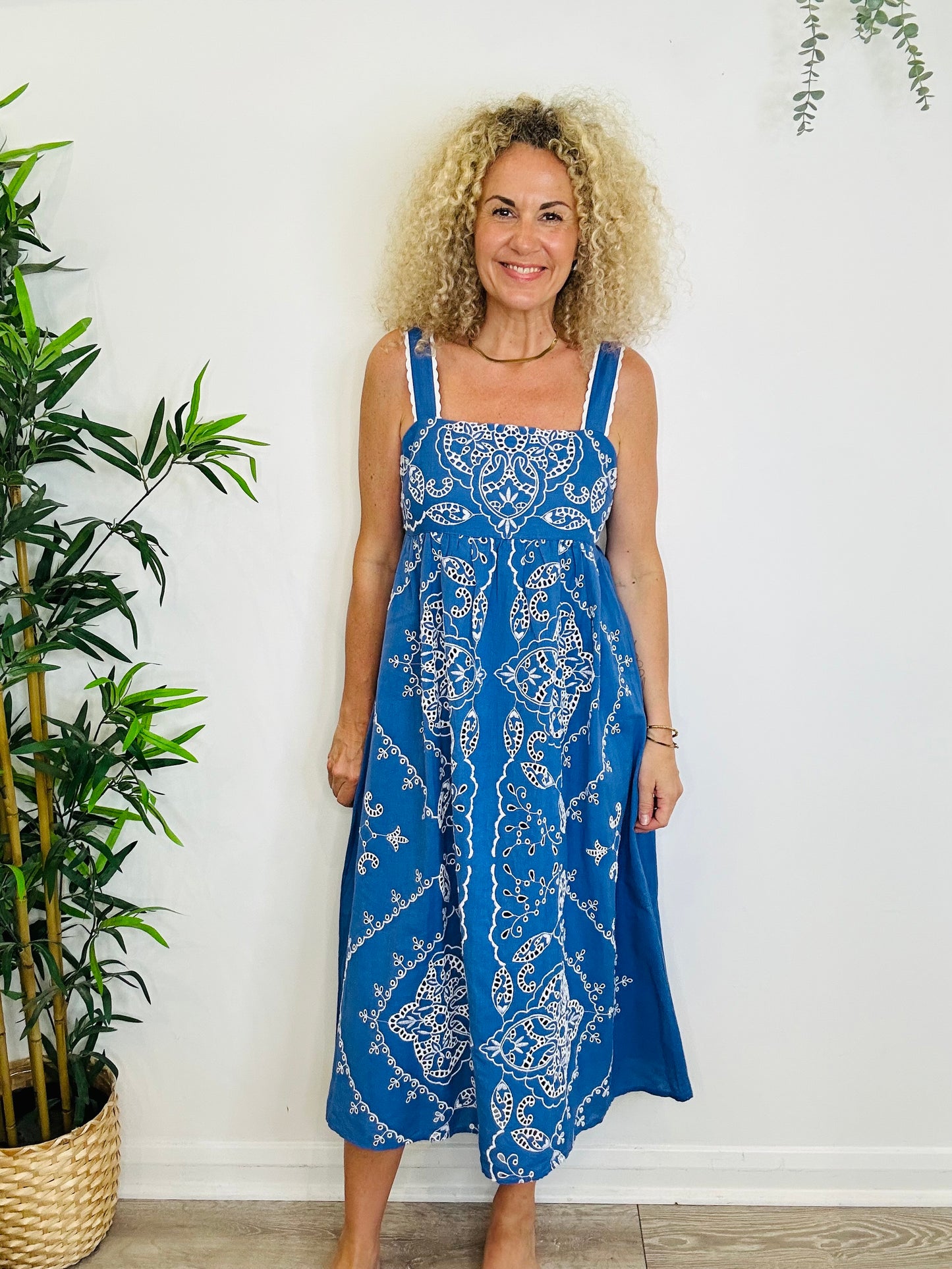 Sylvette Broderie Dress - Size 10