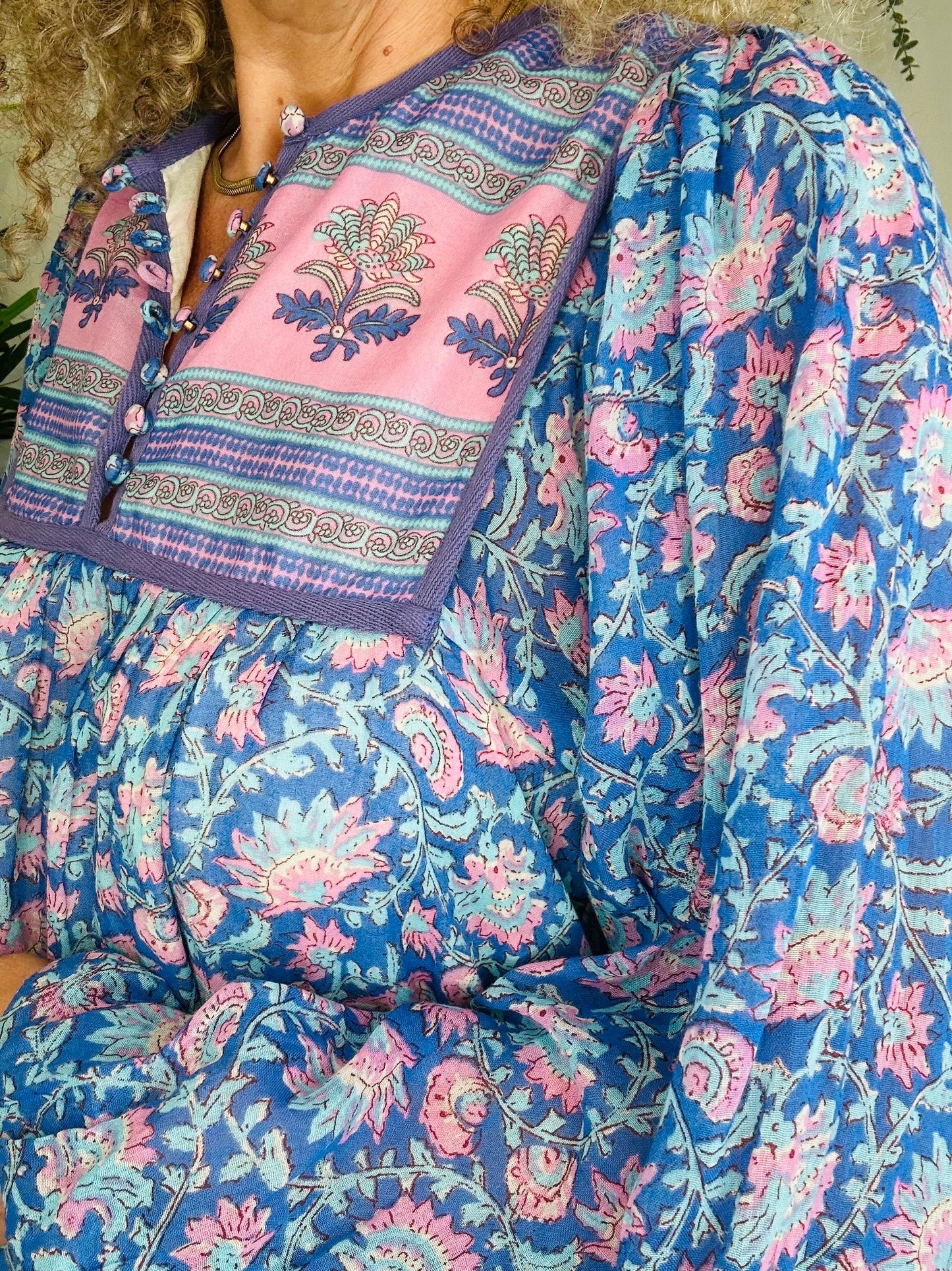 Floral Cotton Dress - Size L