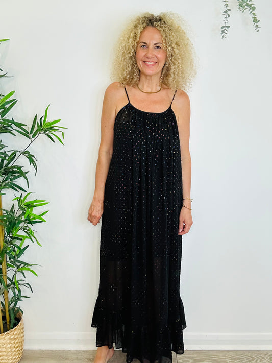 Sheer Embroidered Beach Dress - Size M