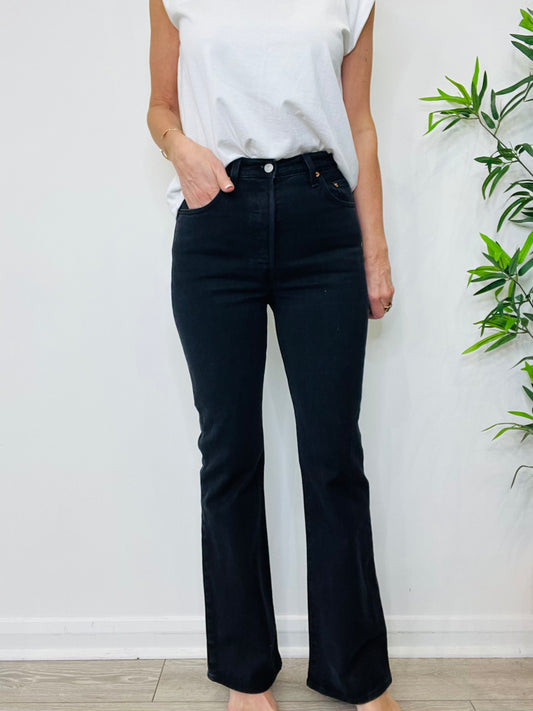 Ribcage Bootcut Jeans - Size 28