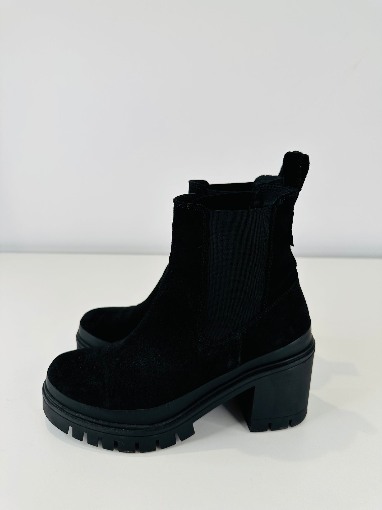 Chunky Suede Boots - Size 37
