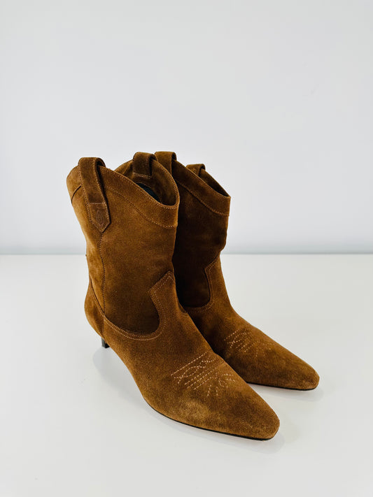 Suede Boots - Size 38