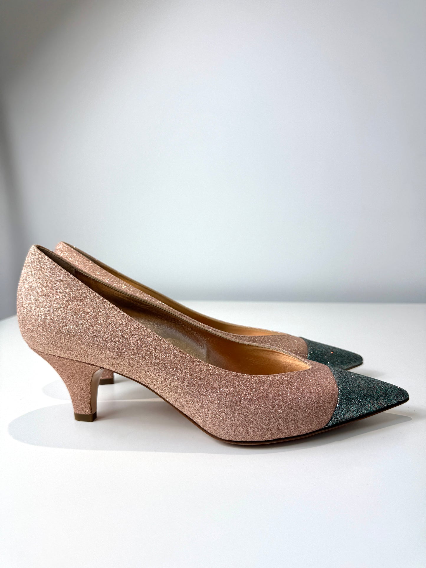 Glitter Pellame Pumps - Size 37.5