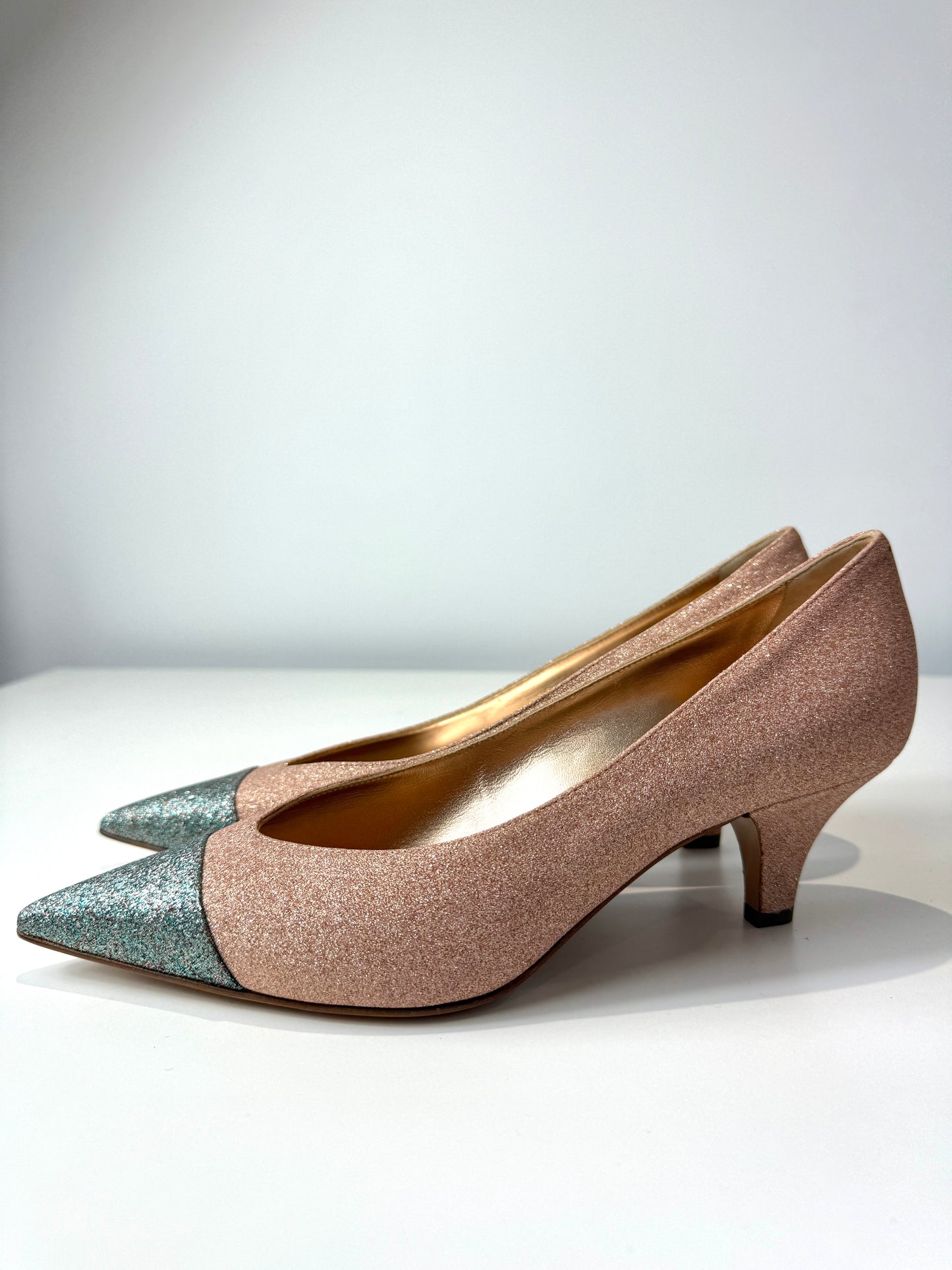 Glitter Pellame Pumps - Size 37.5