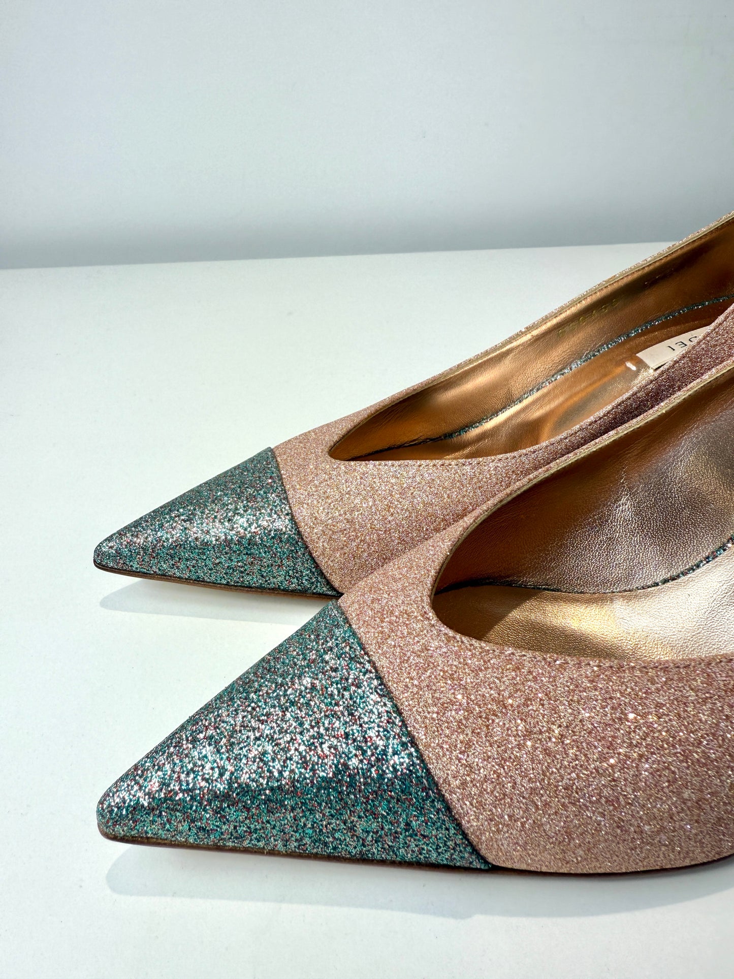Glitter Pellame Pumps - Size 37.5