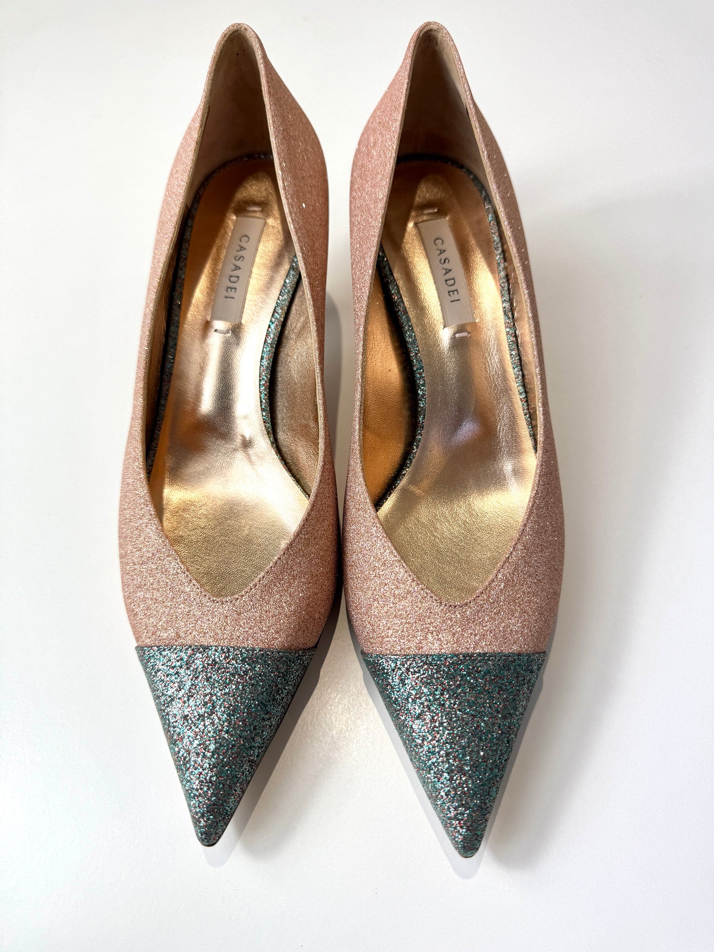 Glitter Pellame Pumps - Size 37.5