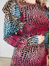 Load image into Gallery viewer, Silk Leopard Print Dress - Size L
