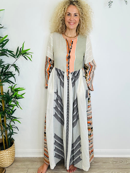 Cotton Maxi Dress - Size S