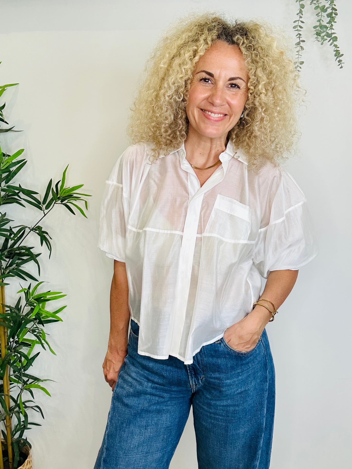 Puff Sleeve Blouse - Size 42IT