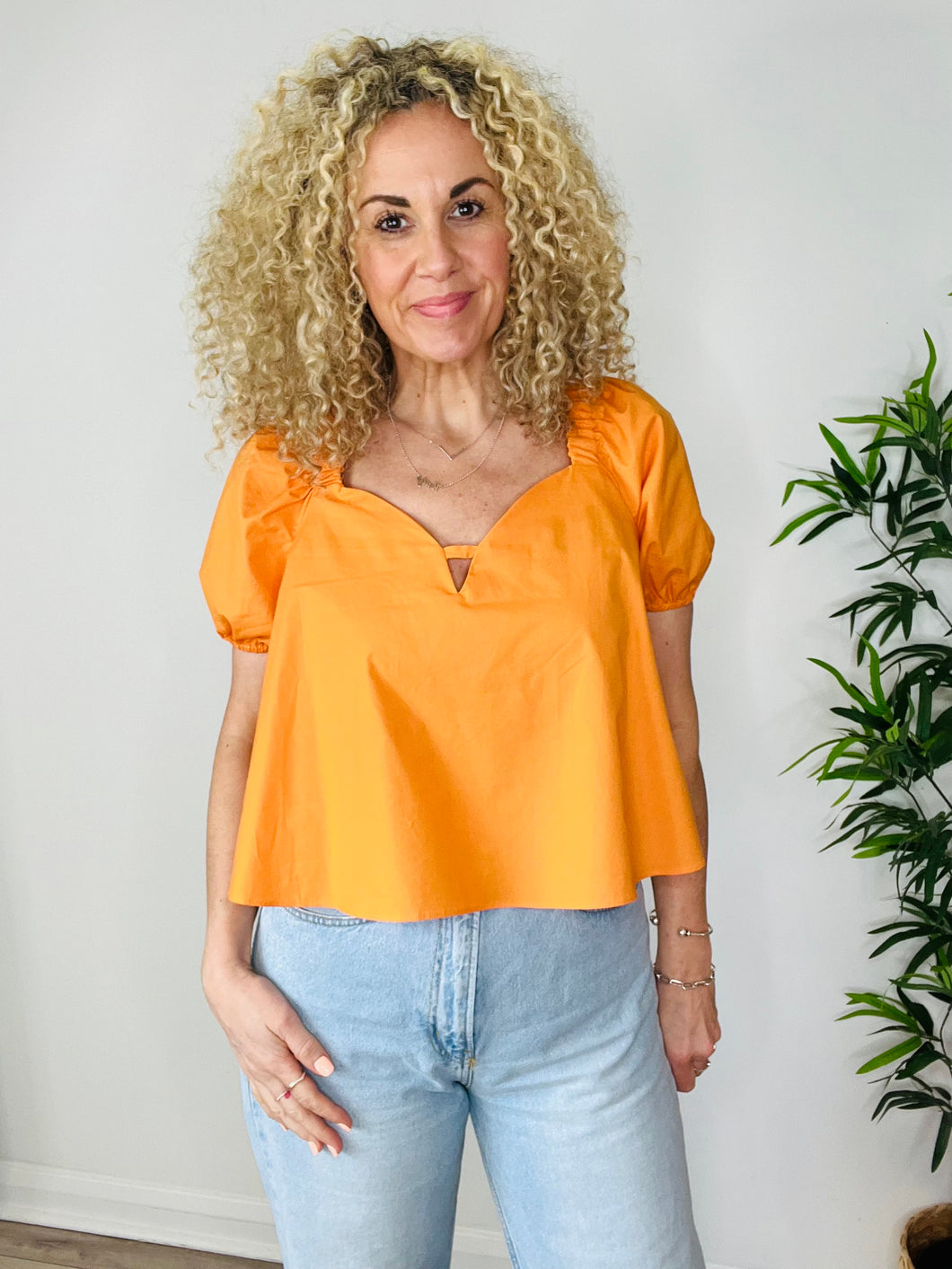 Cotton Cropped Top - Size 12