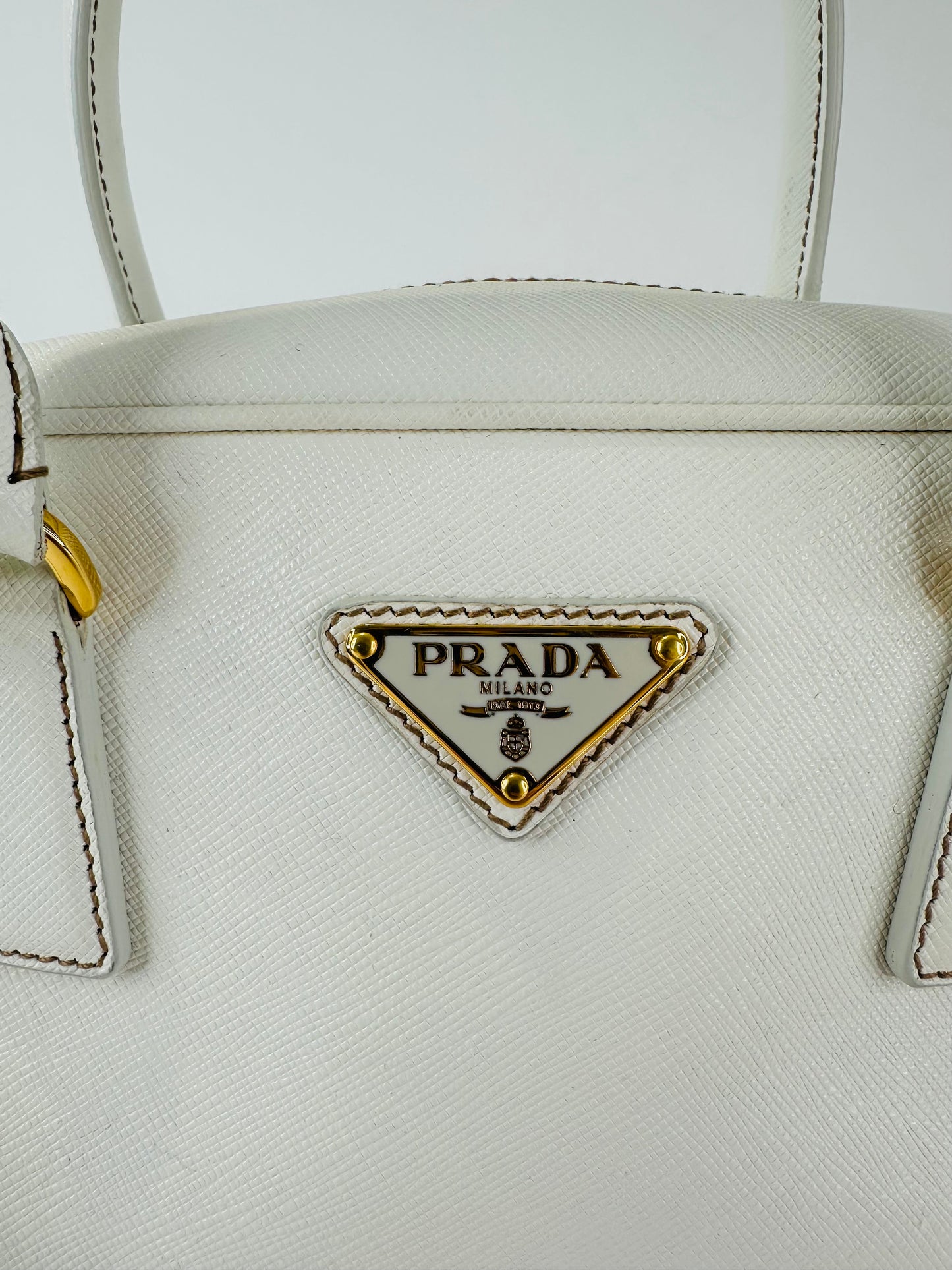 Saffiano Leather Bauletto Shoulder Bag