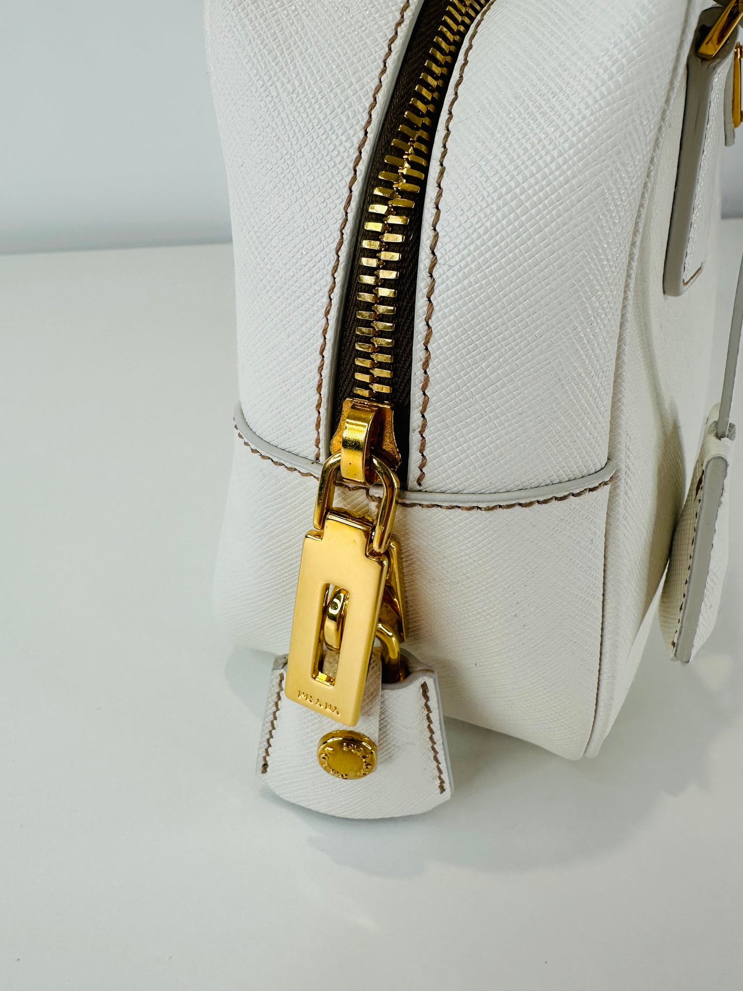 Saffiano Leather Bauletto Shoulder Bag