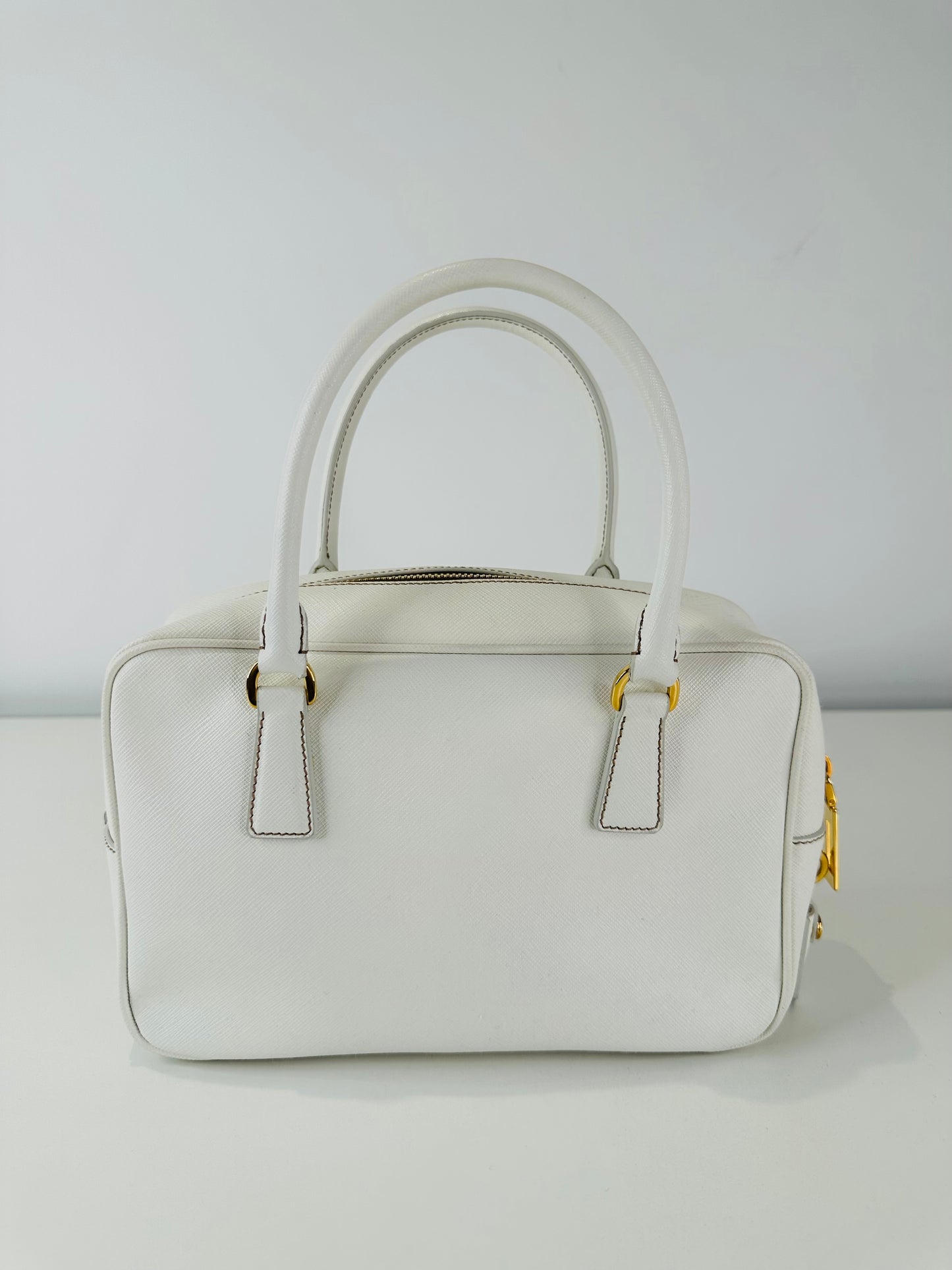 Saffiano Leather Bauletto Shoulder Bag