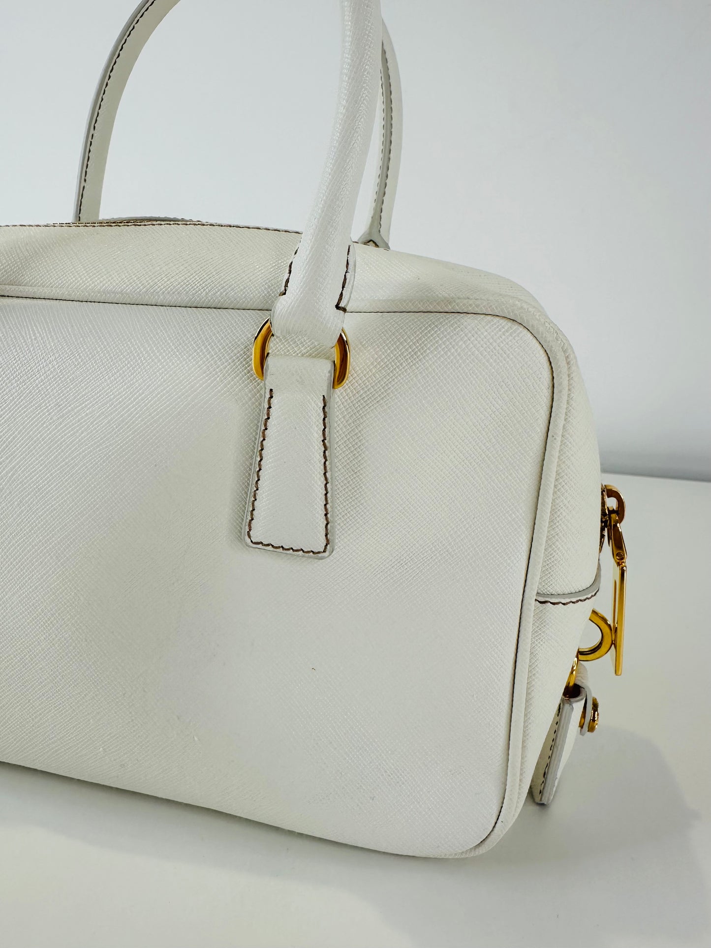 Saffiano Leather Bauletto Shoulder Bag