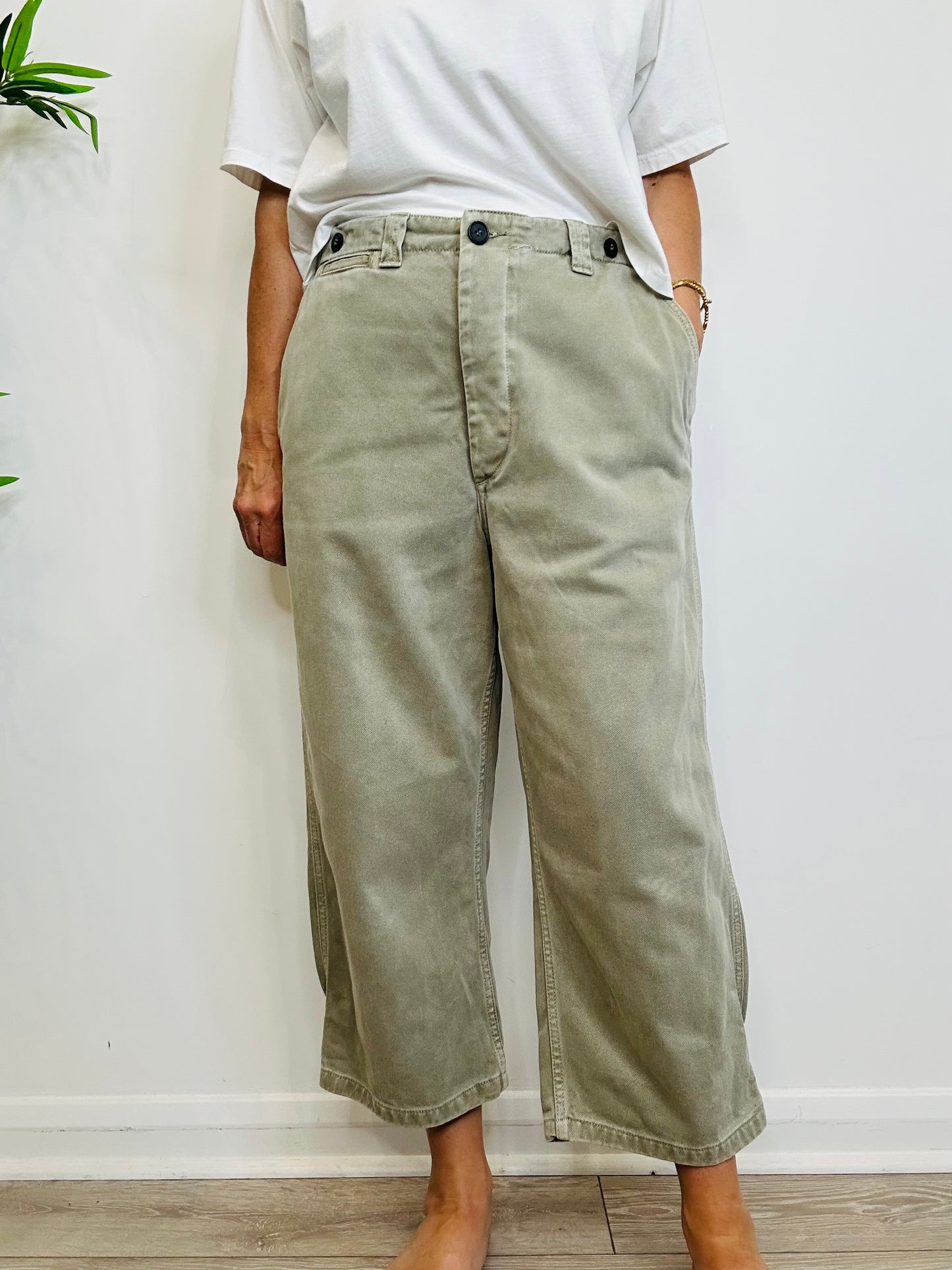Straight Leg Trousers - Size 12