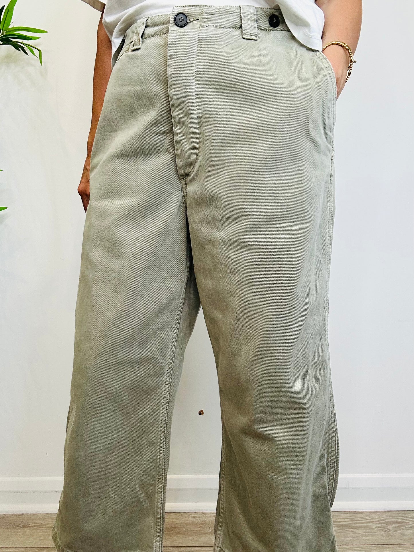 Straight Leg Trousers - Size 12