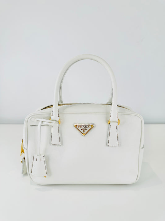 Saffiano Leather Bauletto Shoulder Bag