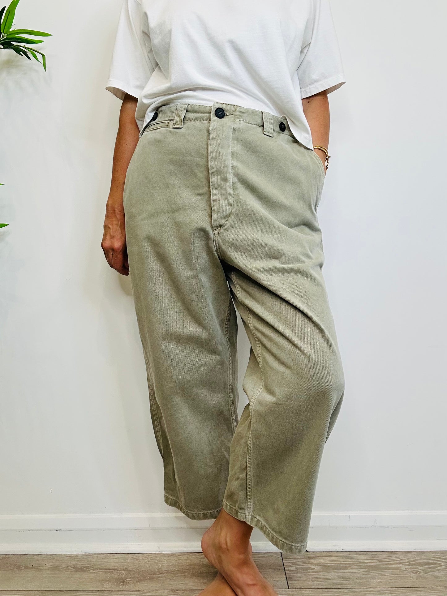 Straight Leg Trousers - Size 12