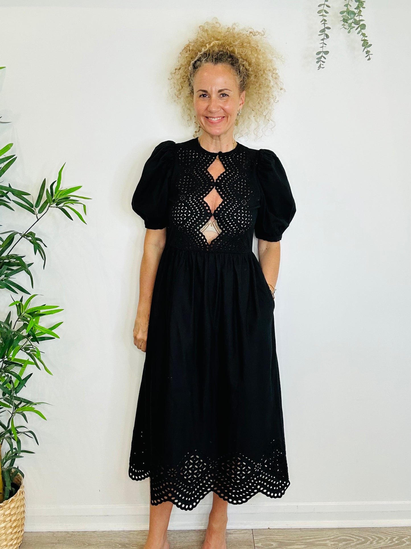 Valeria Eyelet Dress - Size XS