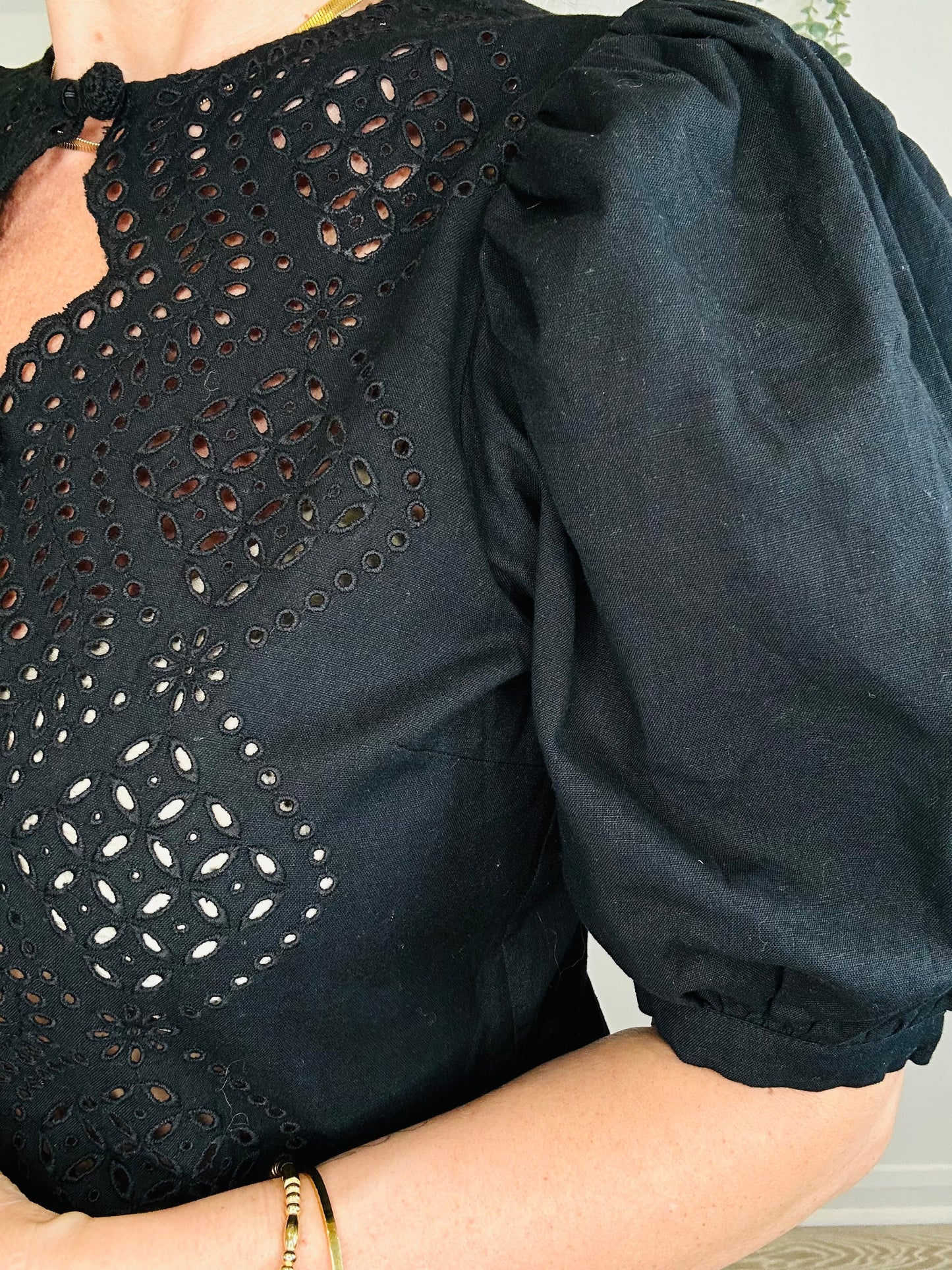Valeria Eyelet Dress - Size XS
