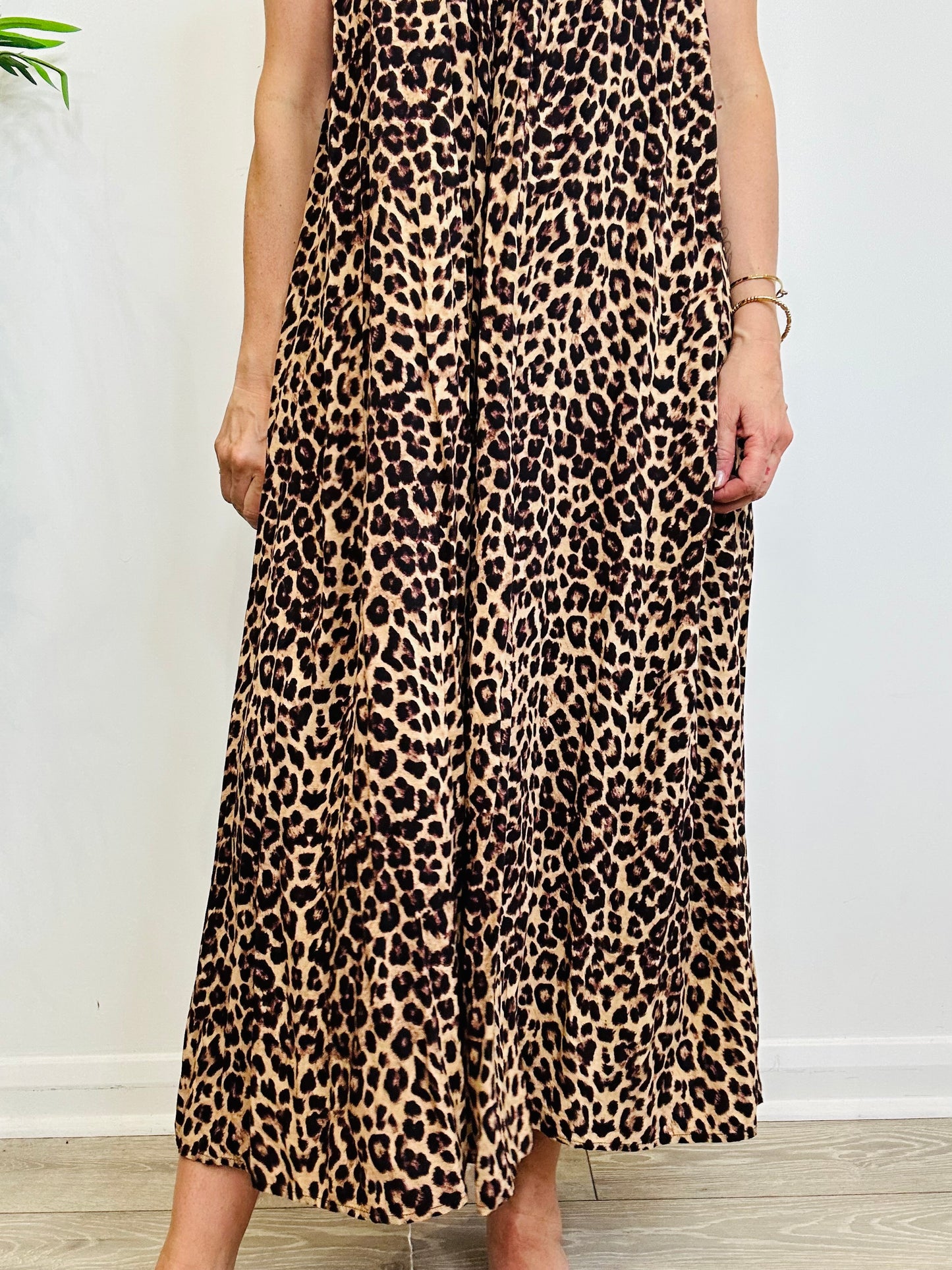 Leopard Print Sundress - Size 12