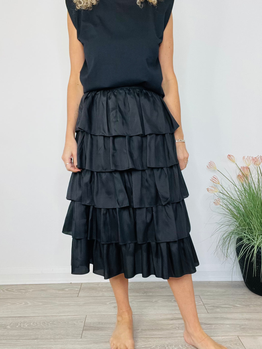 Tiered Silk Skirt - Size 2