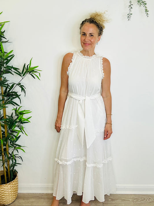 Sleeveless Cotton Dress - Size 12