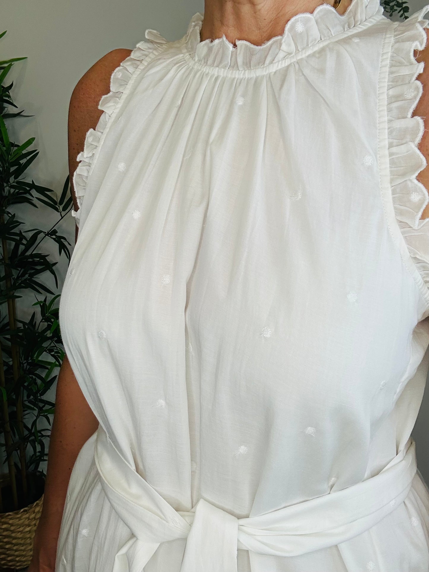 Sleeveless Cotton Dress - Size 12