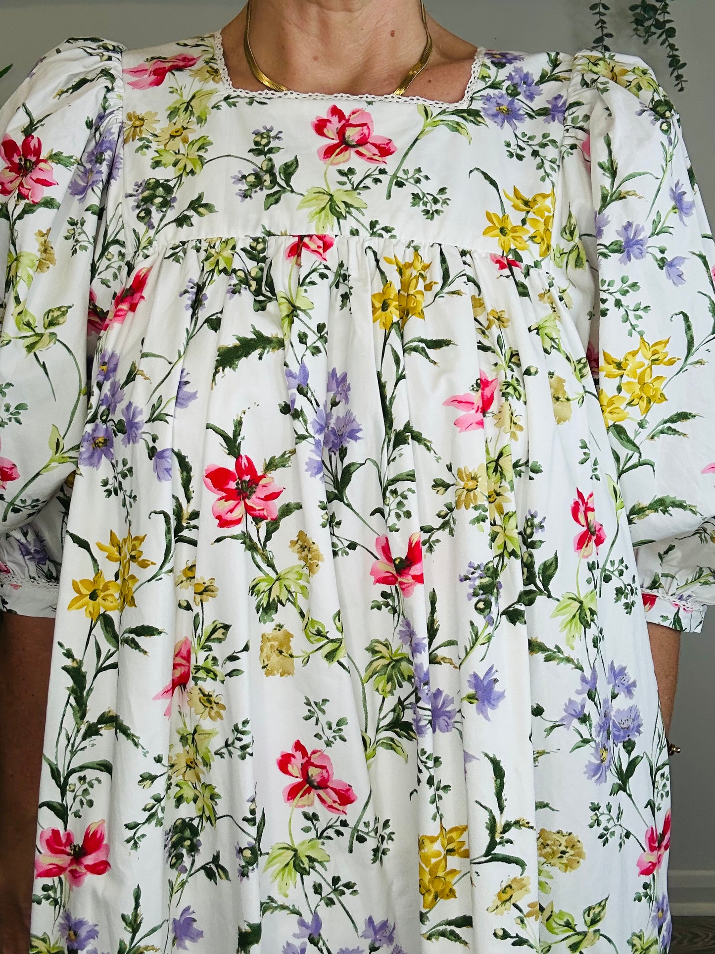 Floral Cotton Dress - Size 8