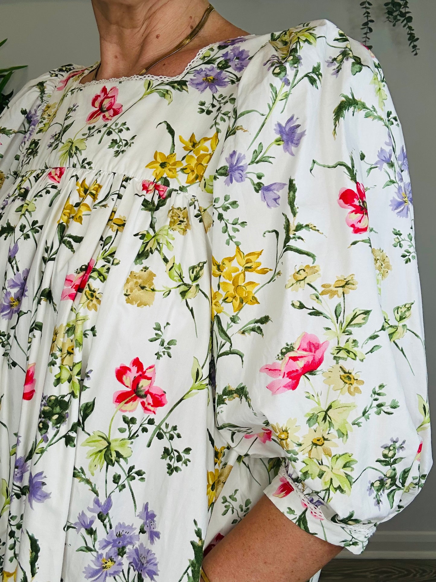 Floral Cotton Dress - Size 8