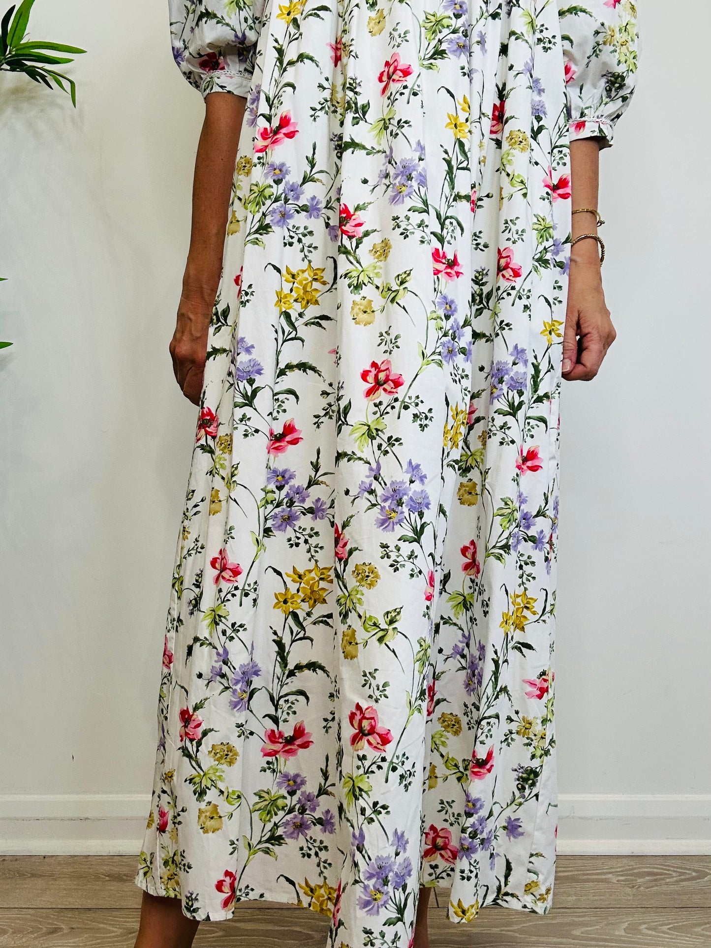 Floral Cotton Dress - Size 8