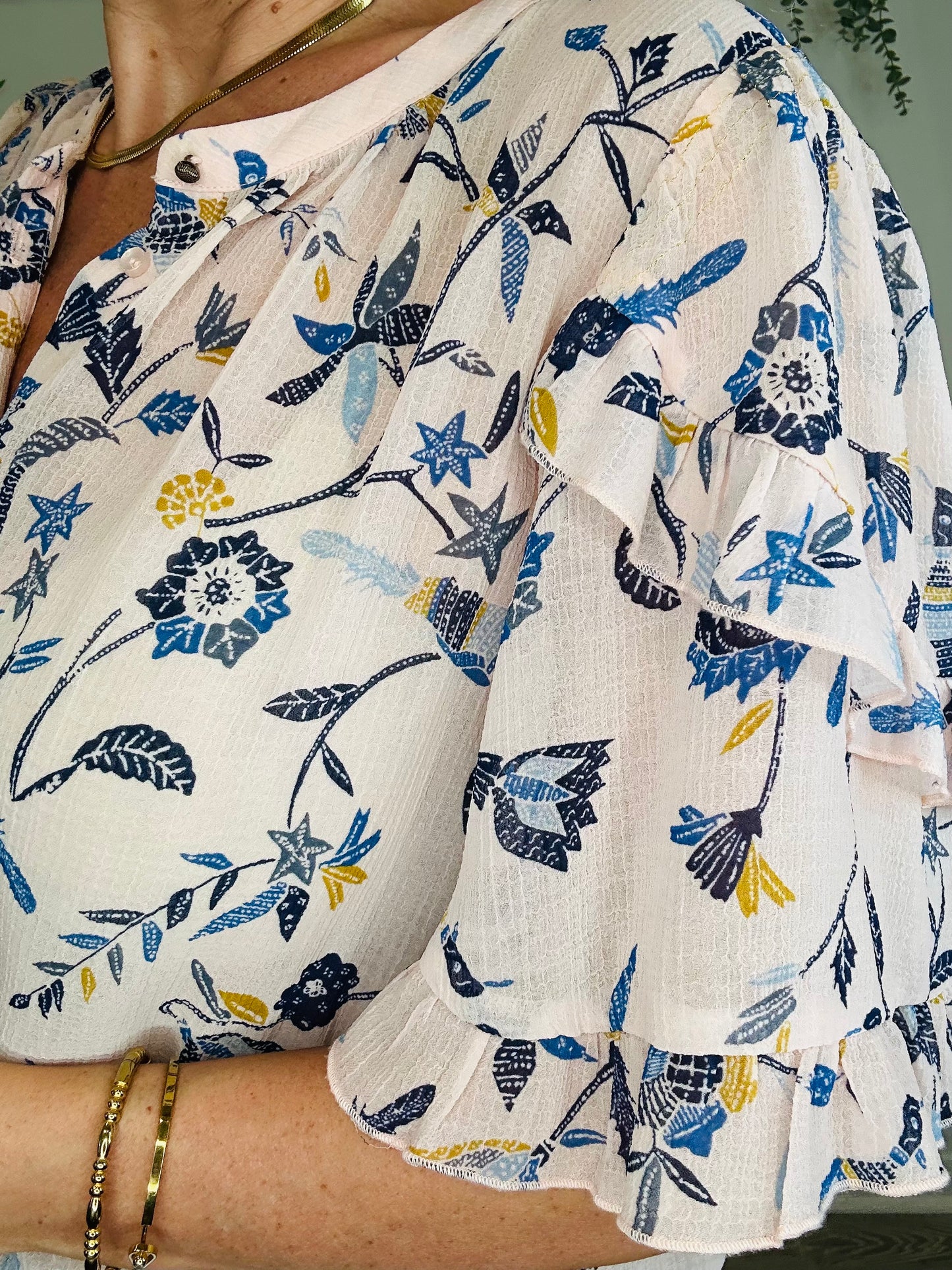 Patterned Blouse - Size L