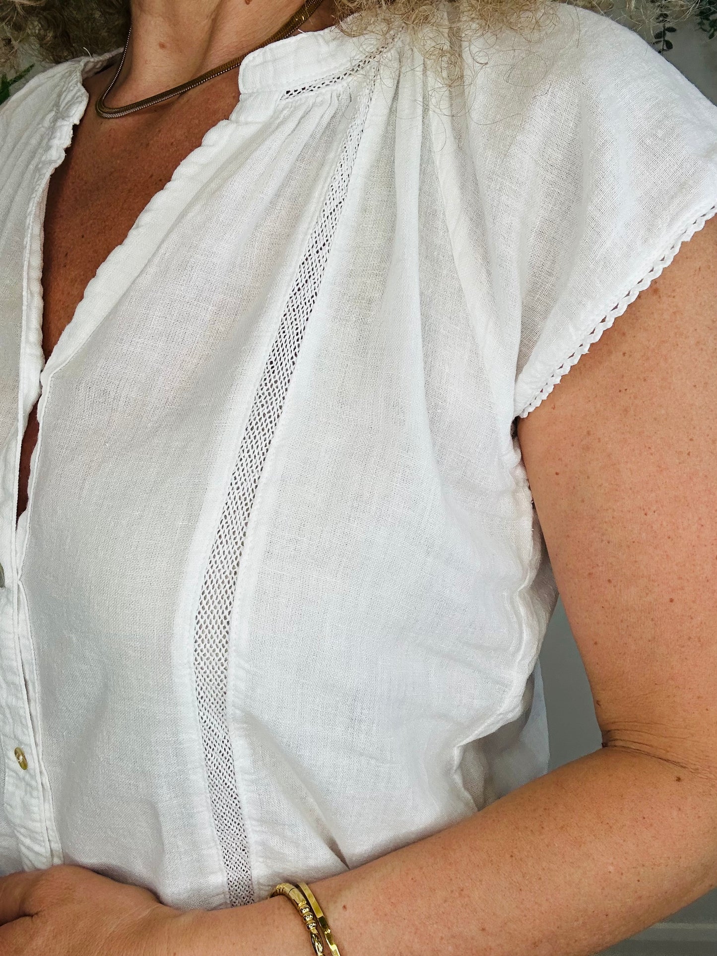 Linen Blouse - Size XS