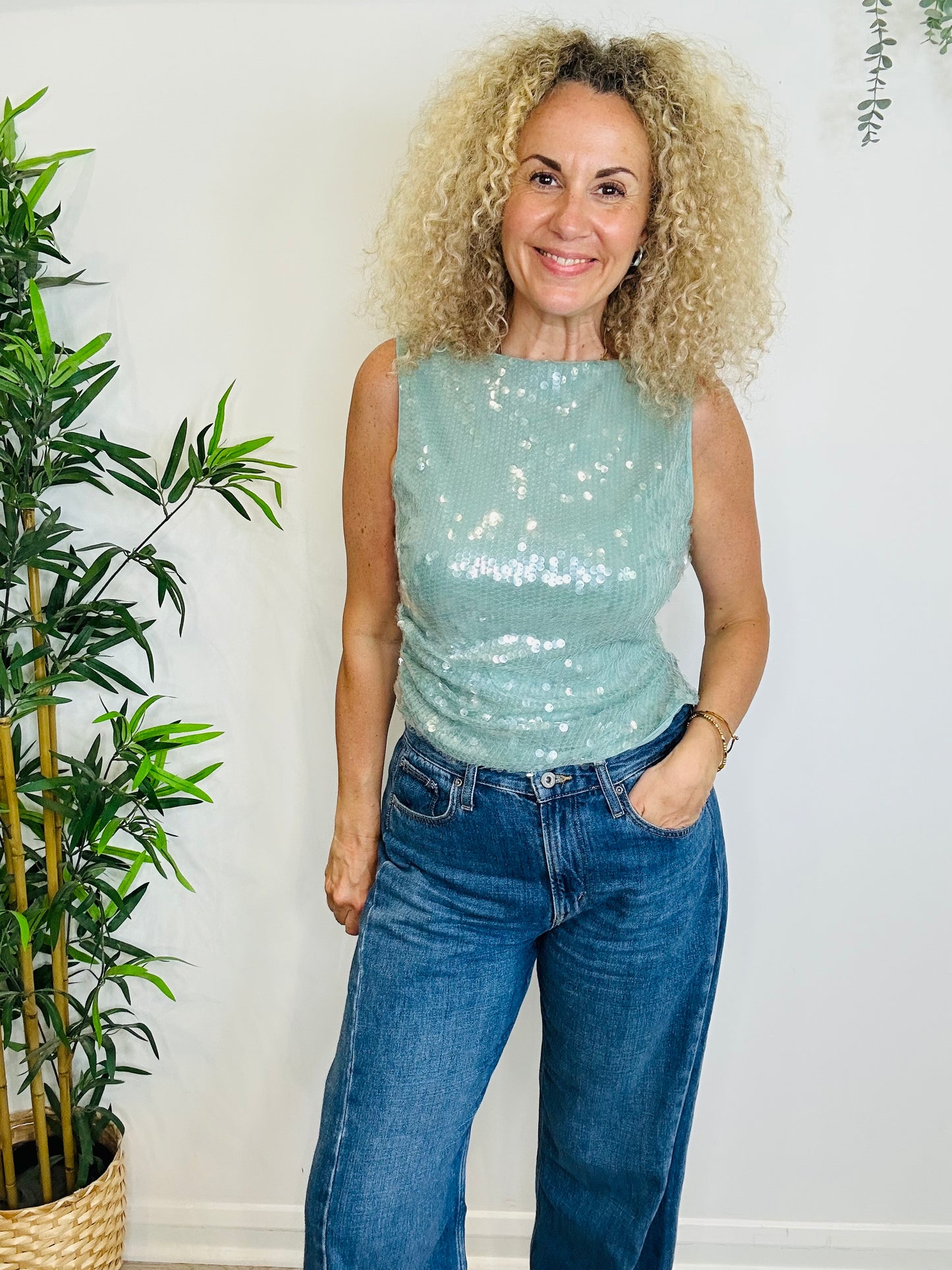 Sequin Top - Size L
