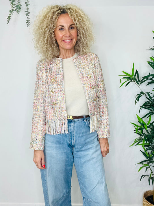 Metallic Tweed Jacket - Size 44IT