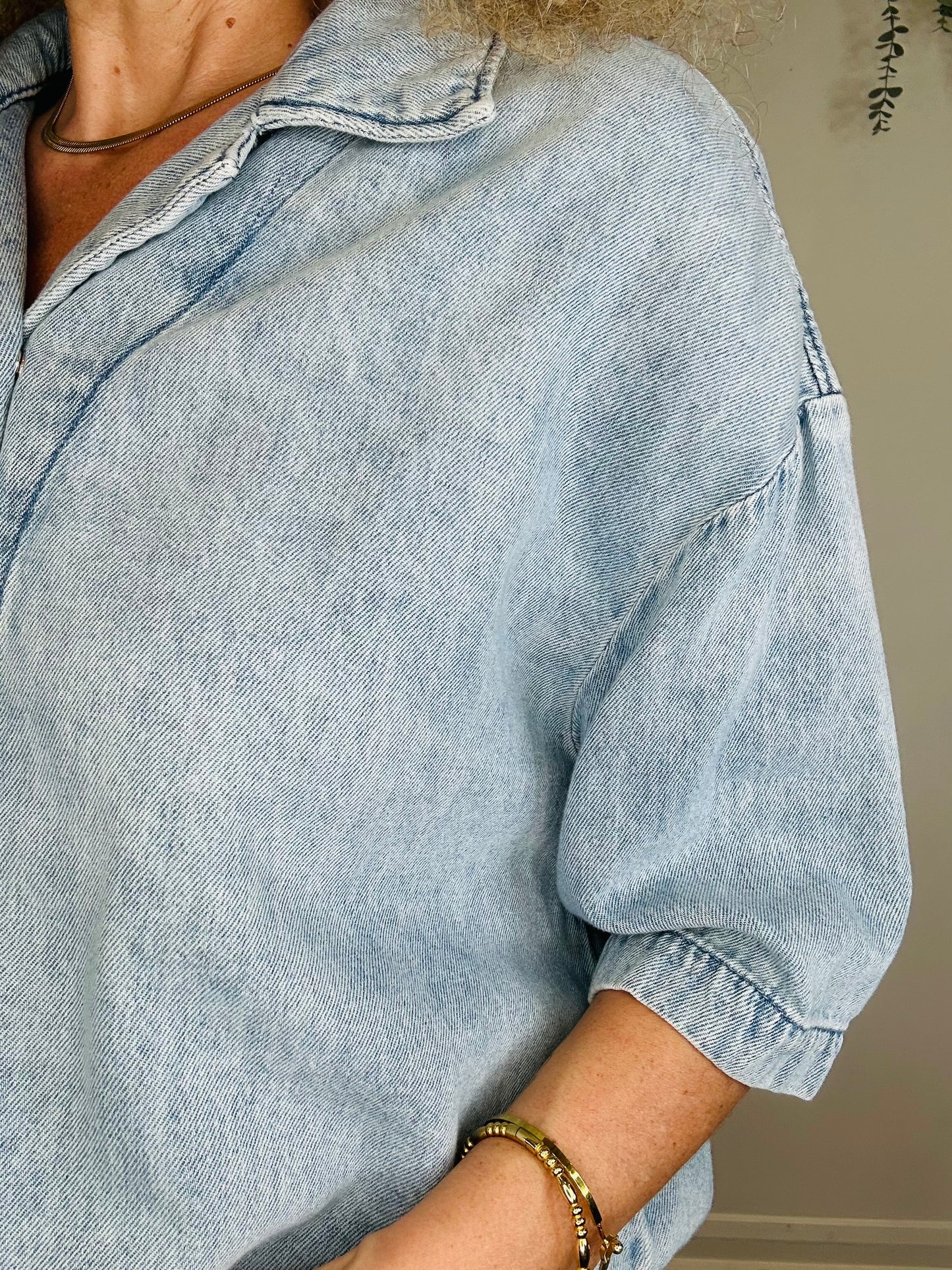 Denim Shirt - Size M