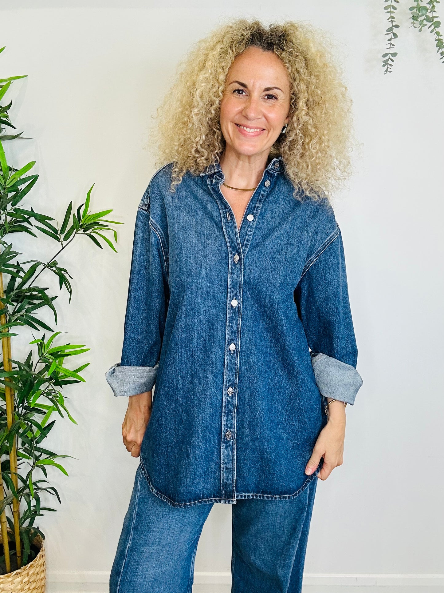 Denim Shirt - Size S/M