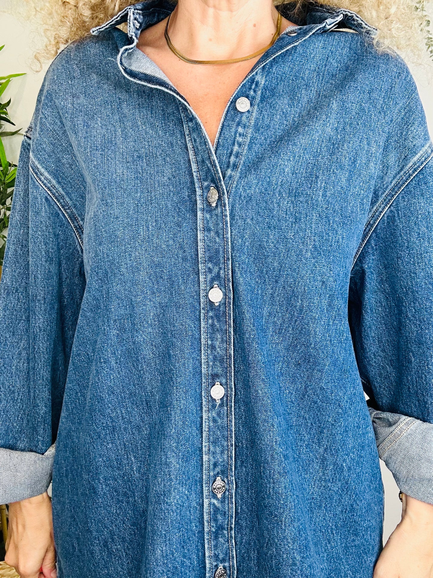 Denim Shirt - Size S/M