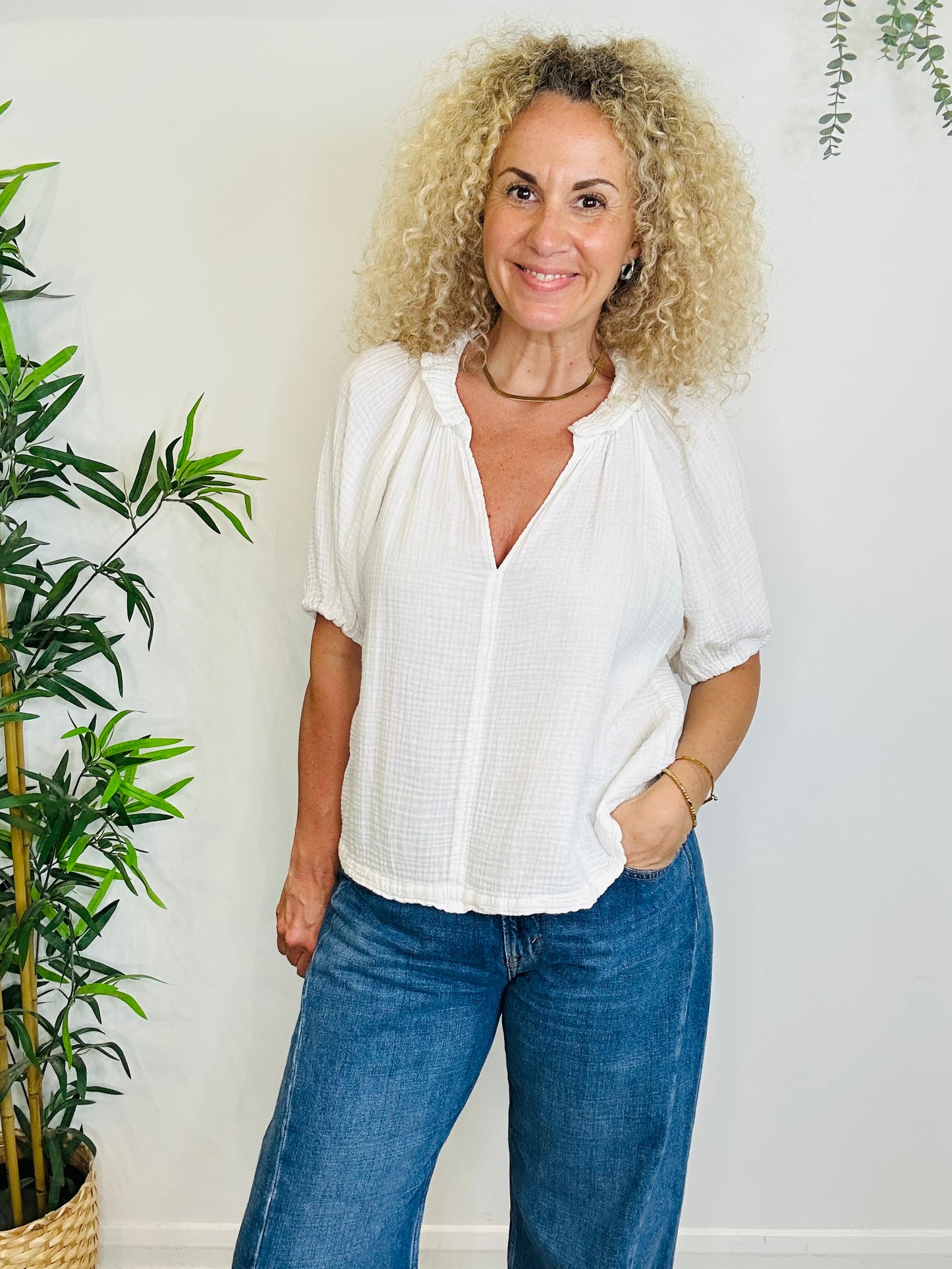 Cheesecloth Top - Size M