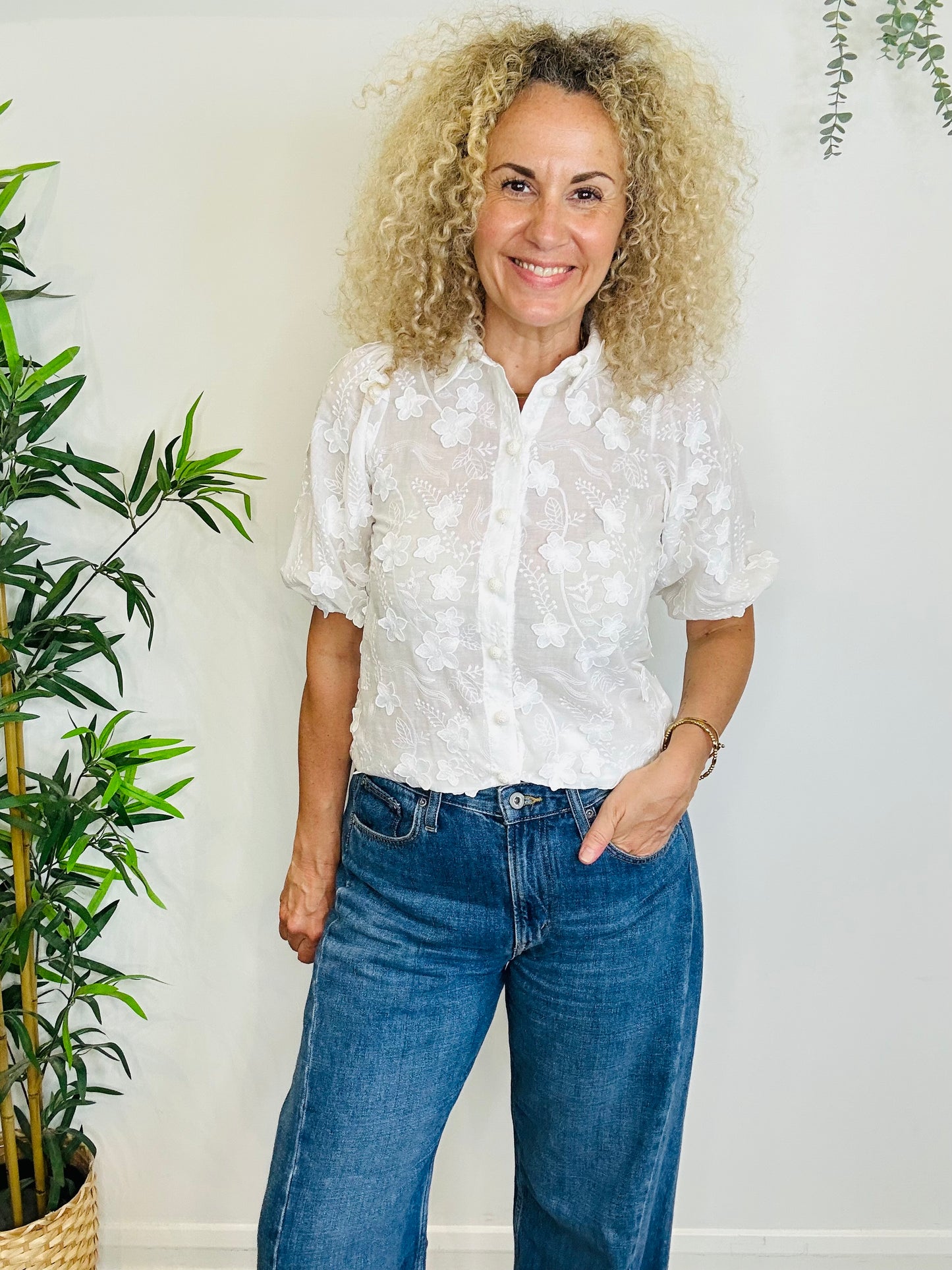 Embroidered Blouse - Size XS