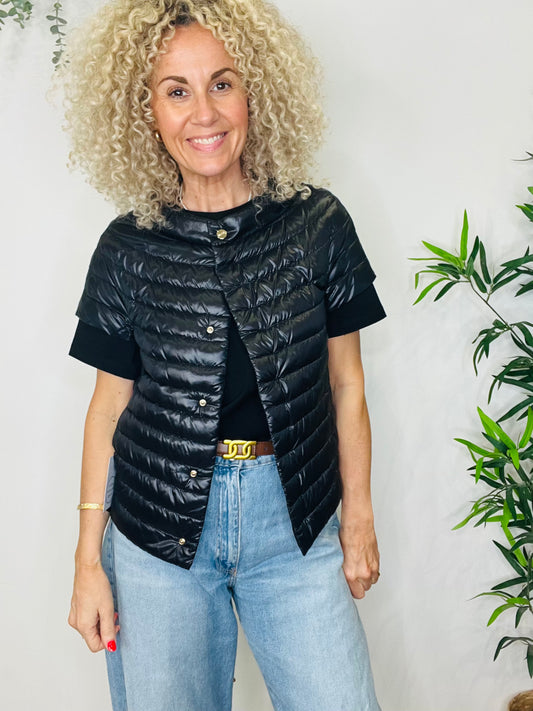 Short Sleeved Down Jacket - Size 42