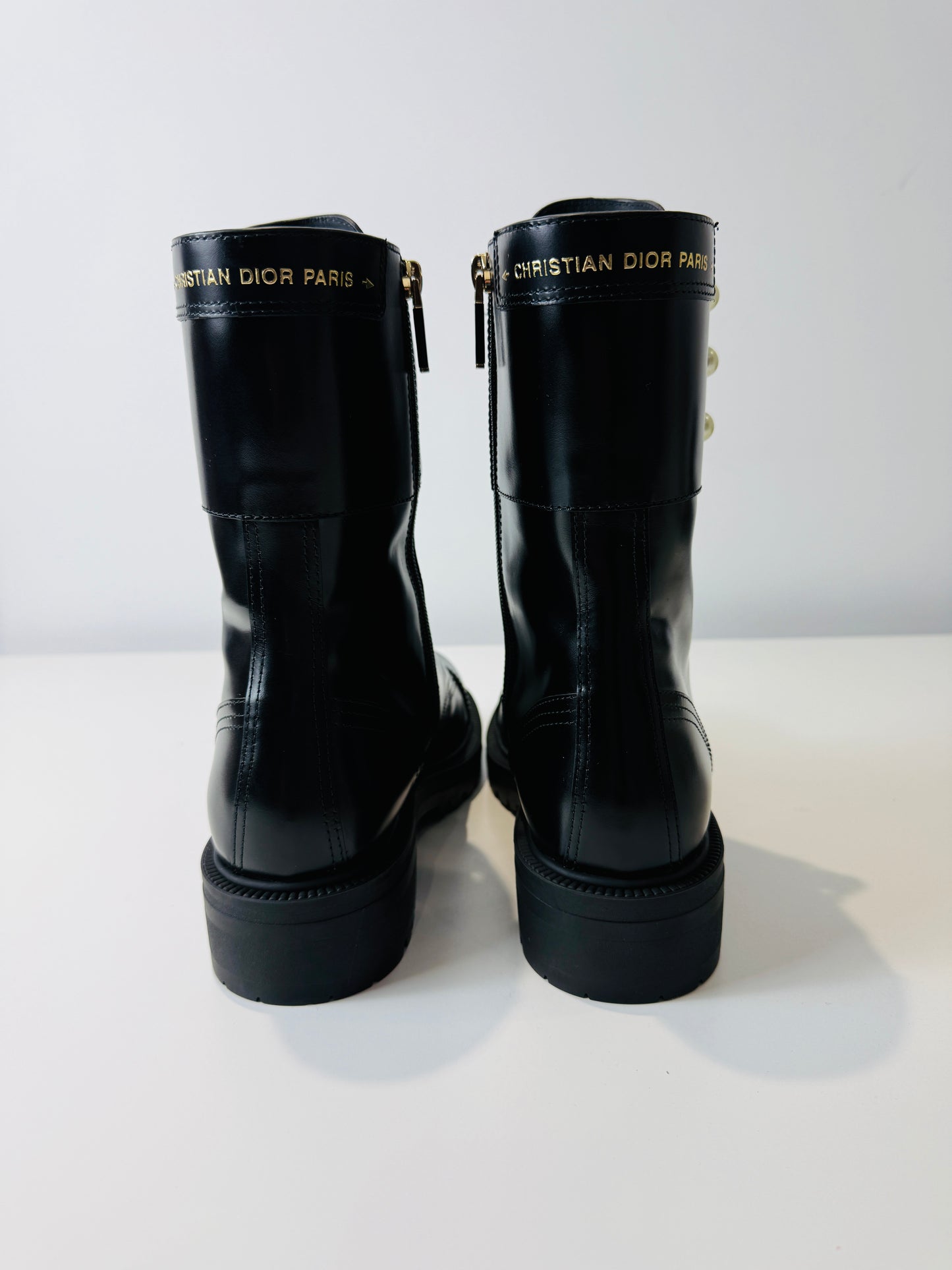 D-Strike Leather Boots - Size 40.5