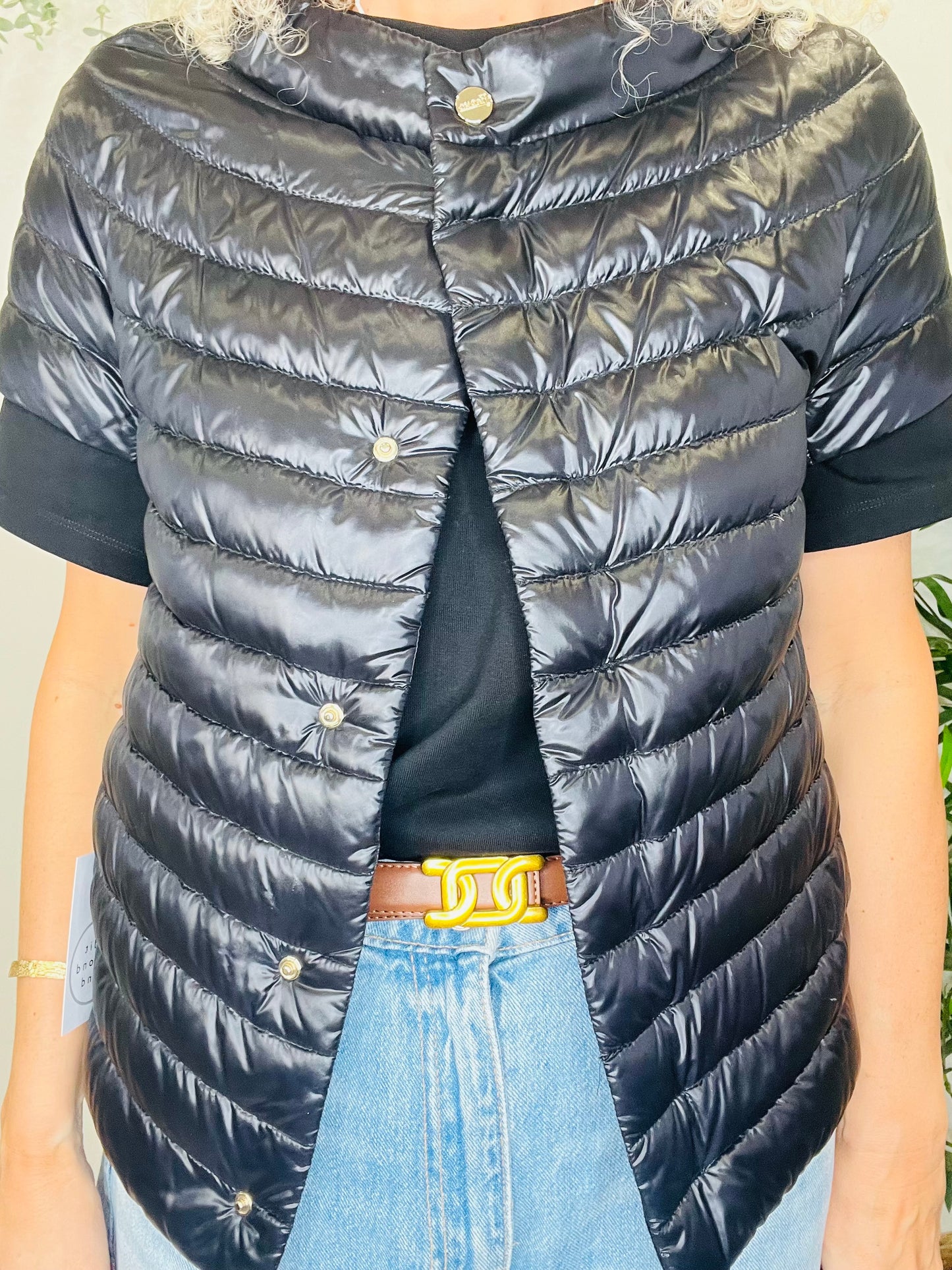 Short Sleeved Down Jacket - Size 42