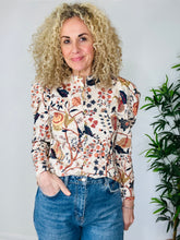 Load image into Gallery viewer, Floral Cotton Blouse - Size 8
