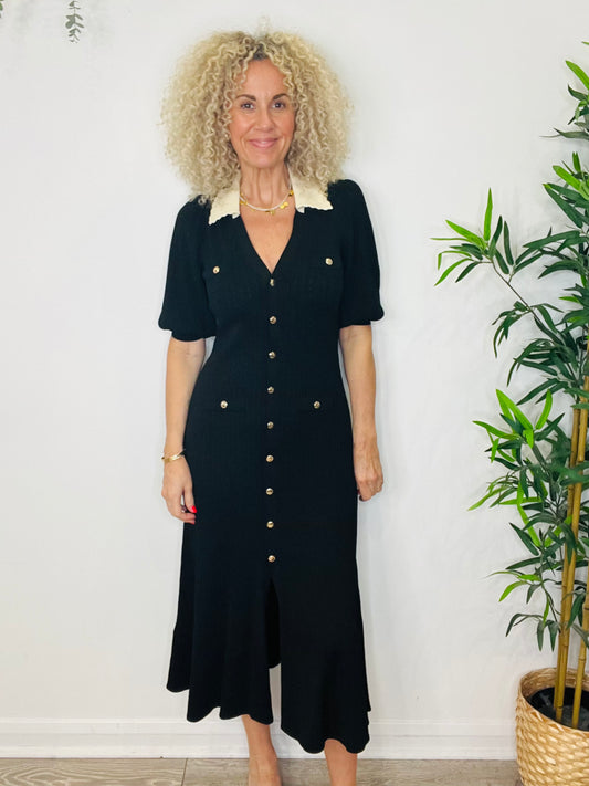 Rib Knit Dress - Size 40