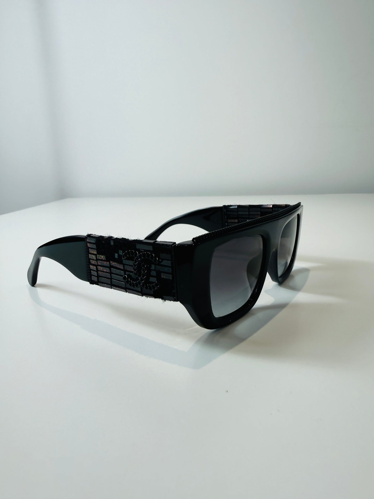 Tweed Detail Sunglasses